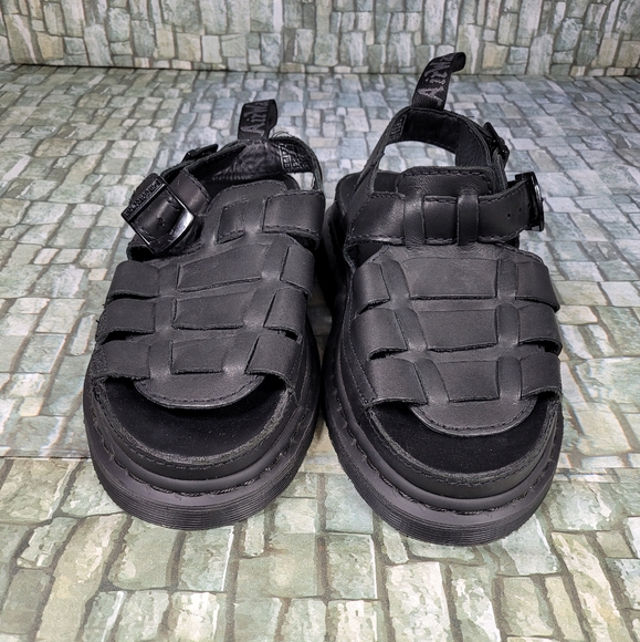 Dr. Martens Shoes Dr Doc Martens Arc Mono Leather Fisherman Sandals